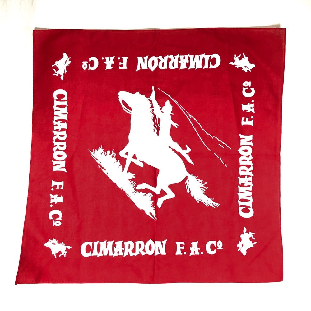Cimmaron Firearms FA Co Handkerchief Logo Red Bandana
